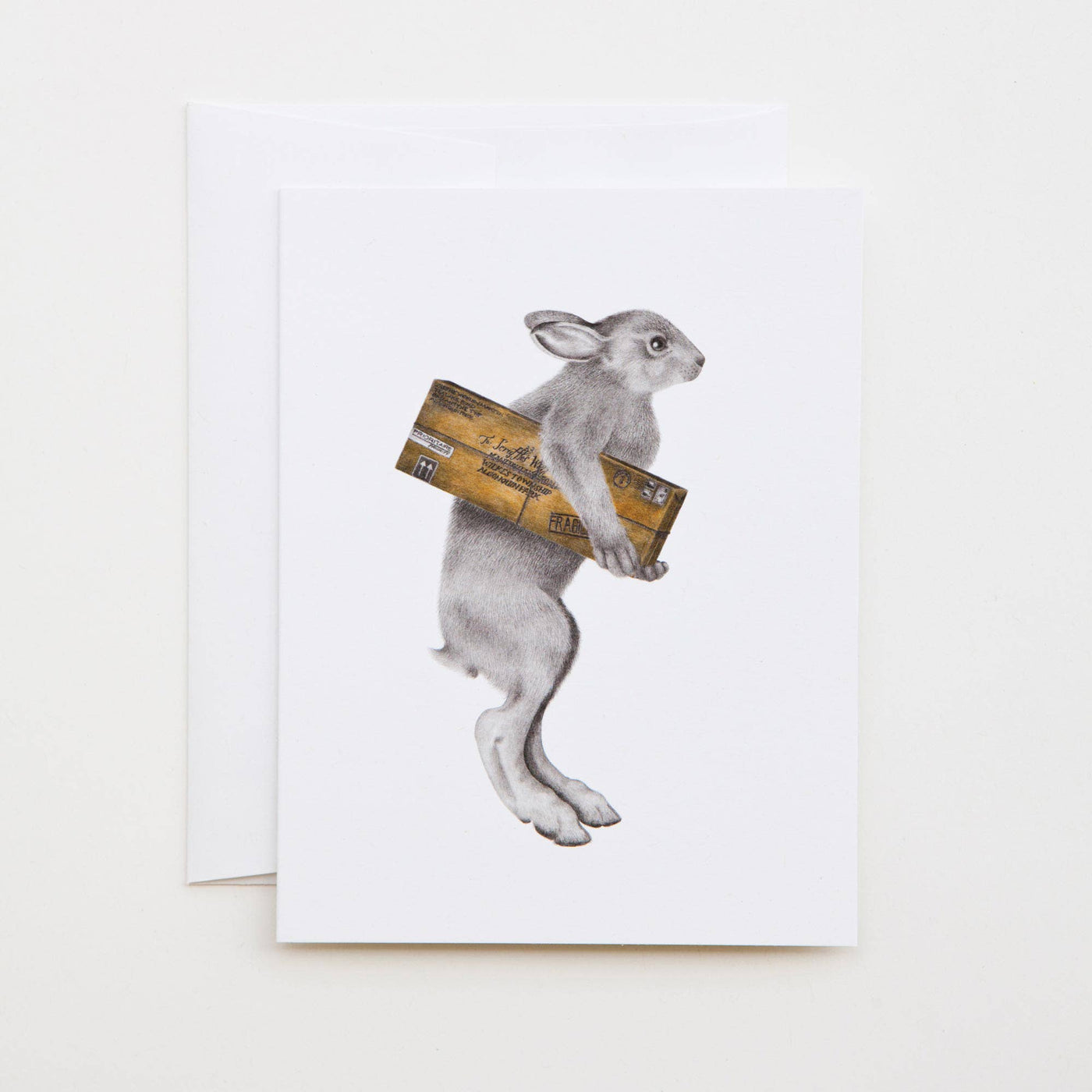 Florence Williamena Snowshoe Hare Greeting Card