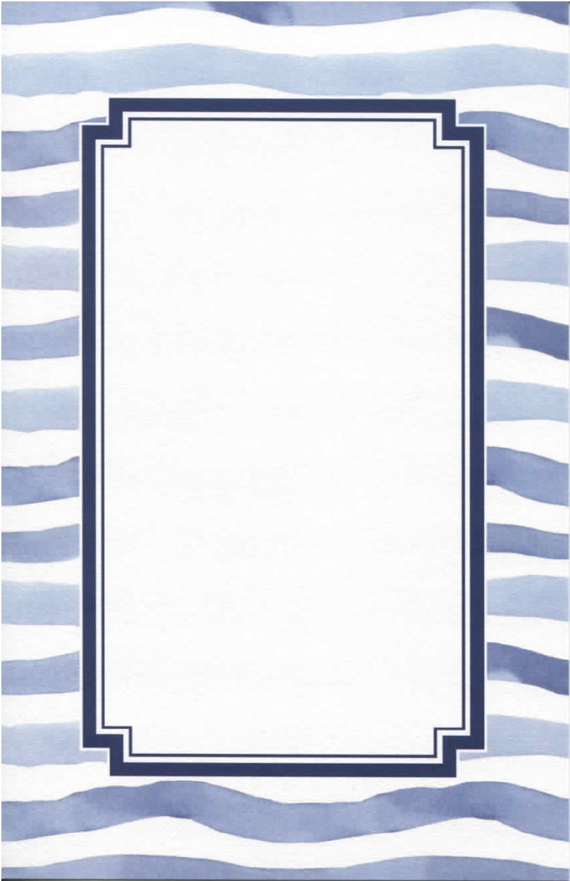 Invitation - Blue Stripes – Merrymaker Fine Paper