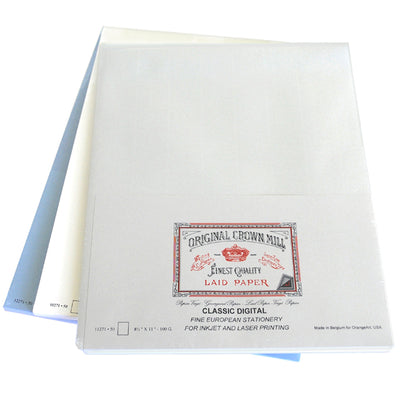 Original Crown Mill Laid Paper - 8.5x11" - 50 pk