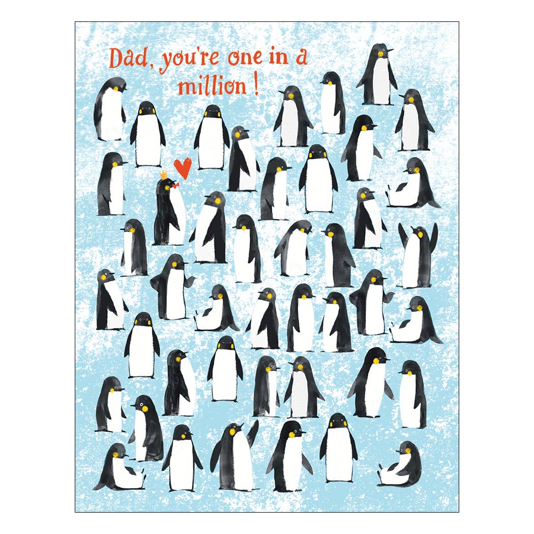 Penguin Dad Fathers Day Card Merrymaker Fine Paper