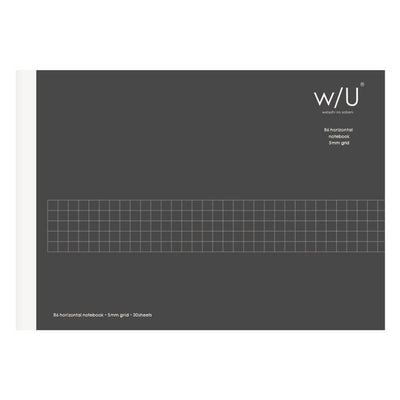 W/U B6 Horizontal Gridded Notebook