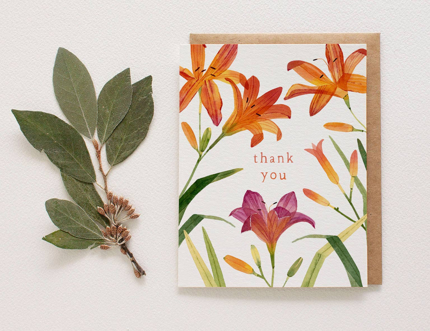 Daylily Thank You Card