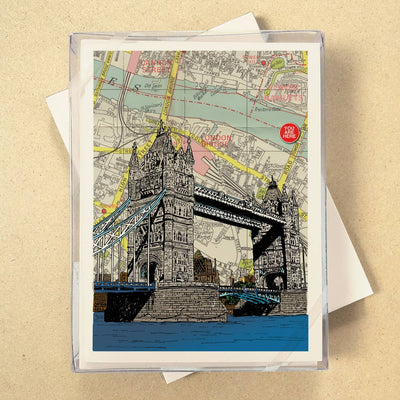 You Are Here Map Boxed Cards - see all 7 Cities!