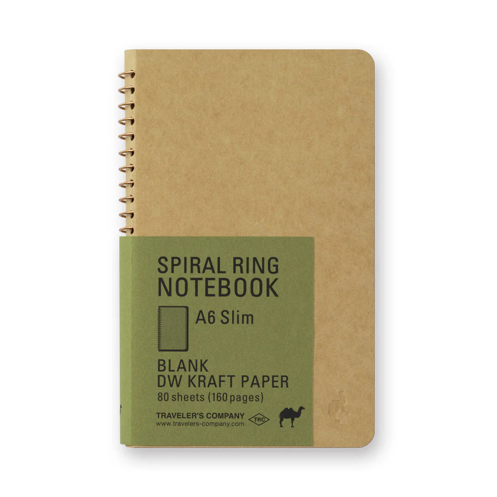 A6 Slim Spiral Ring Notebook