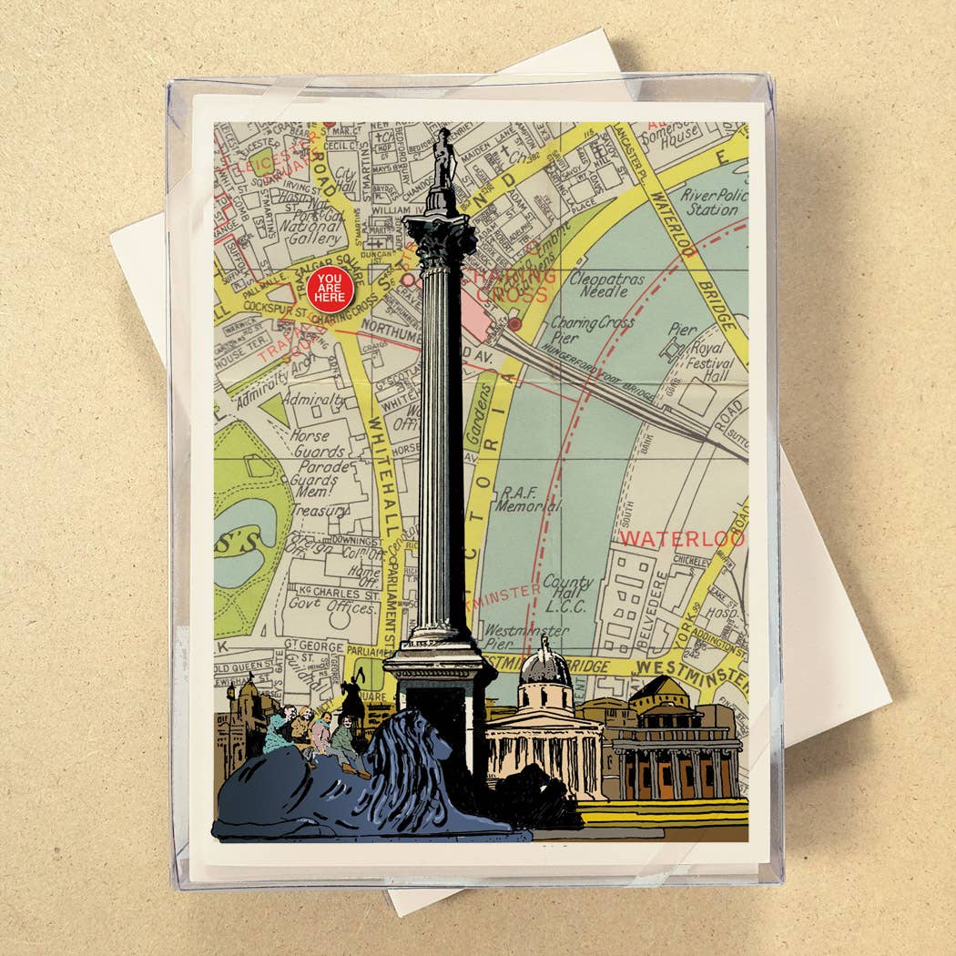 You Are Here Map Boxed Cards - see all 7 Cities!