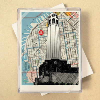 You Are Here Map Boxed Cards - see all 7 Cities!