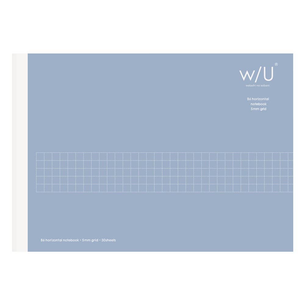 W/U B6 Horizontal Gridded Notebook