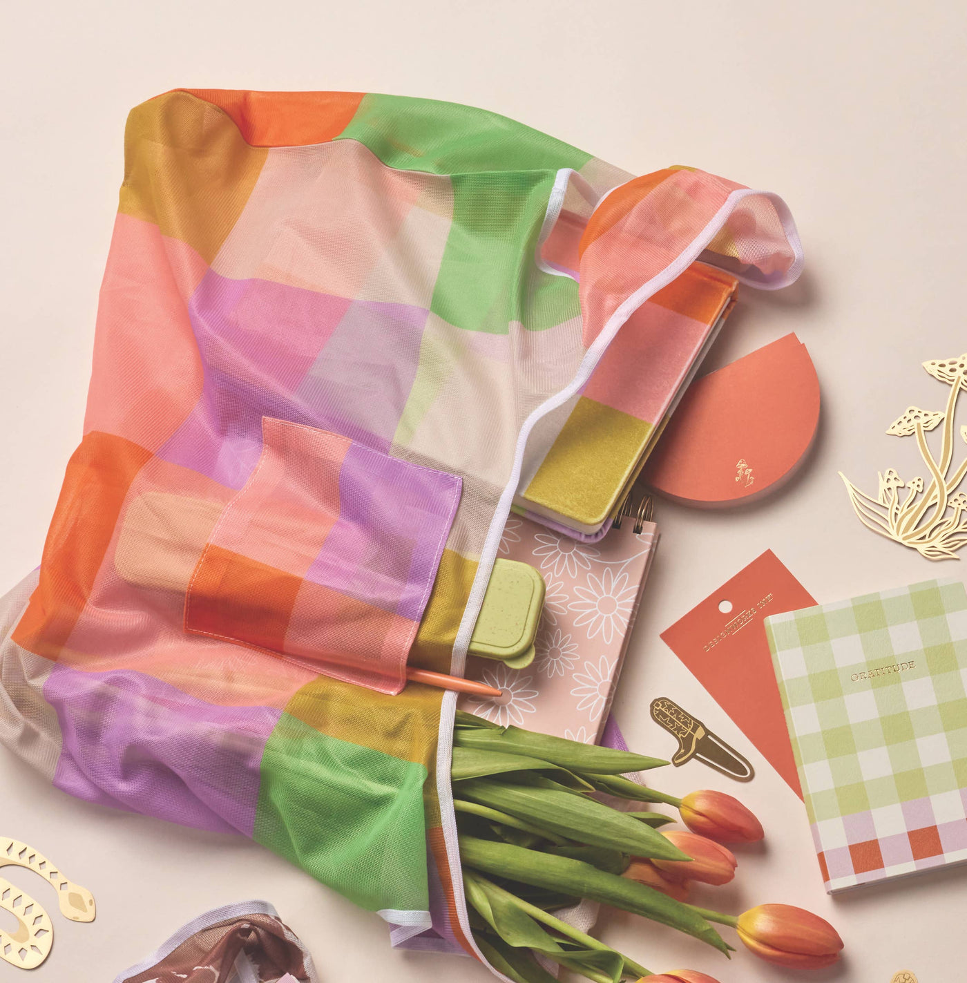 Jumbo Velvet Journal - Check