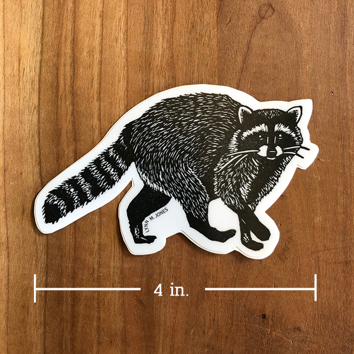 Raccoon STICKER – Merrymaker Fine Paper