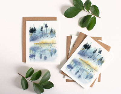 Misty Morning Greeting Card