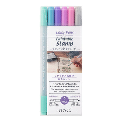 Colored Pens for Paintable Stamps