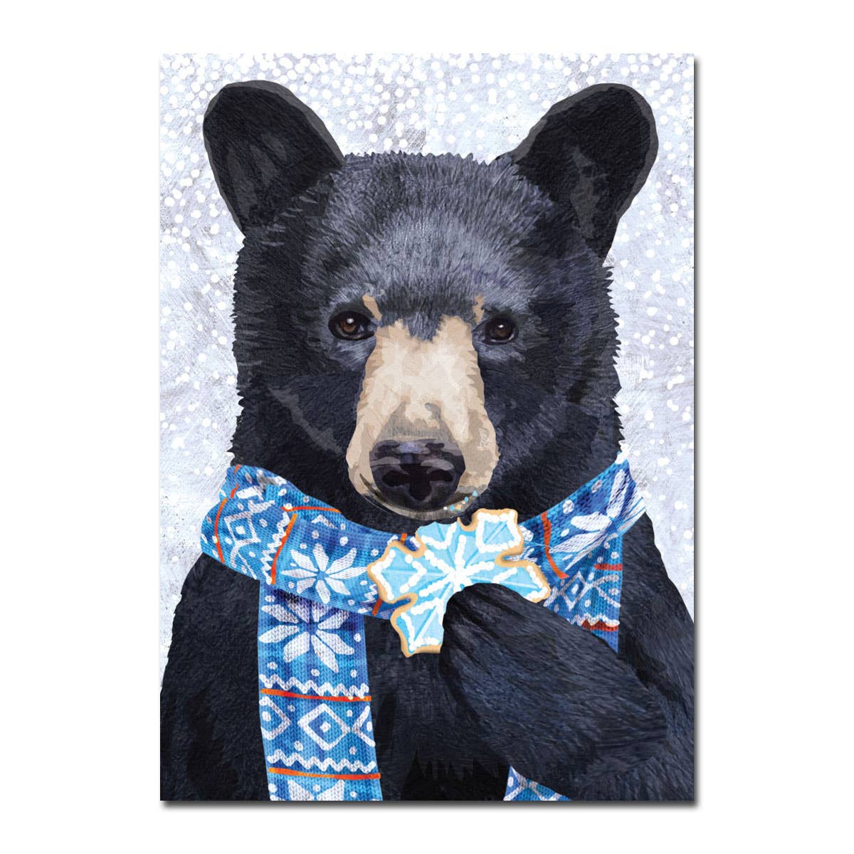 Black Bear Cookie Holiday Card