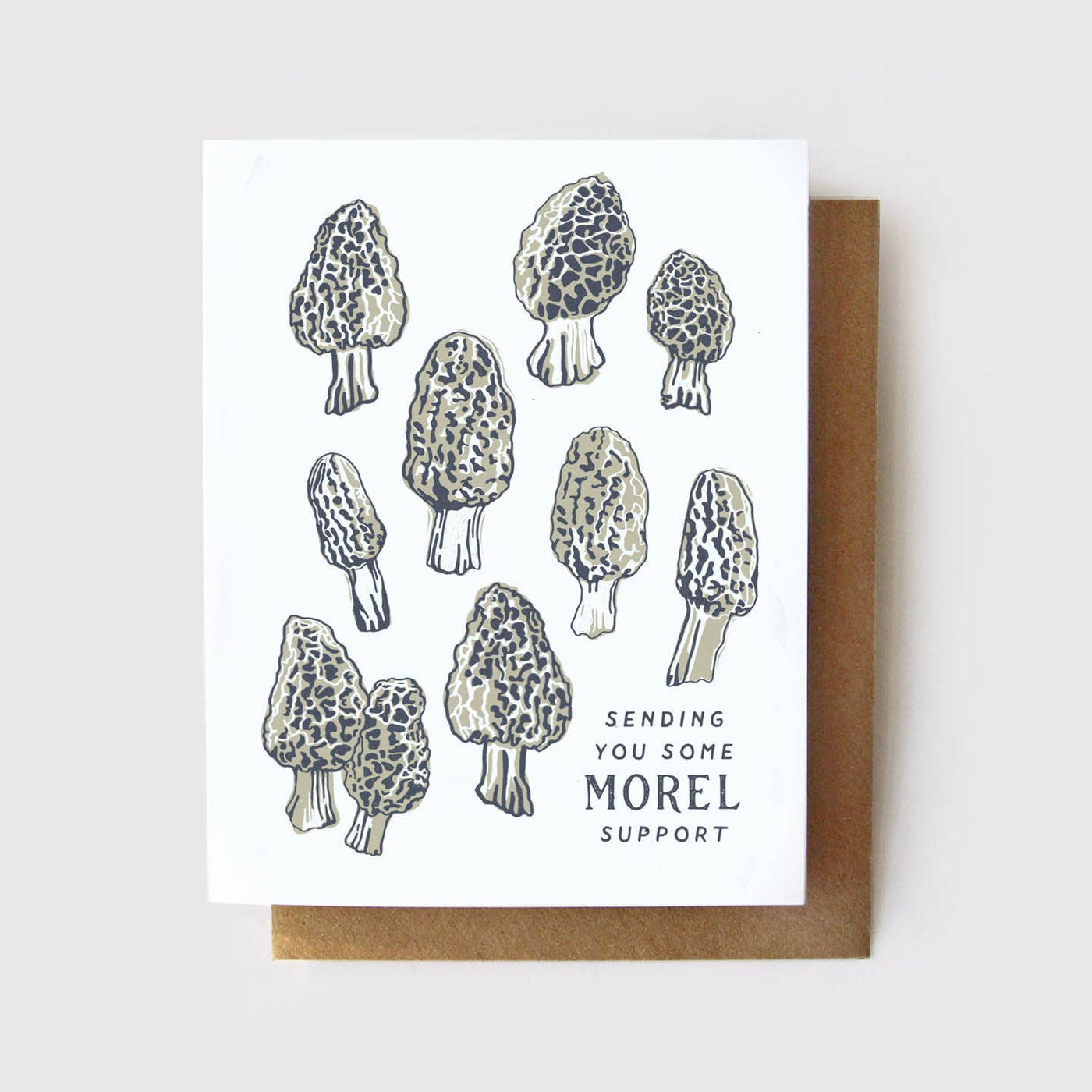 Morel Support - Mushroom Encouragement Card