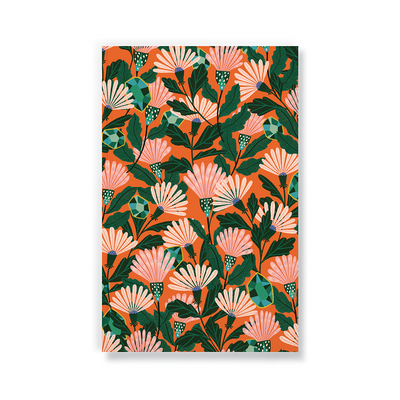 Orange Floral Classic Journal