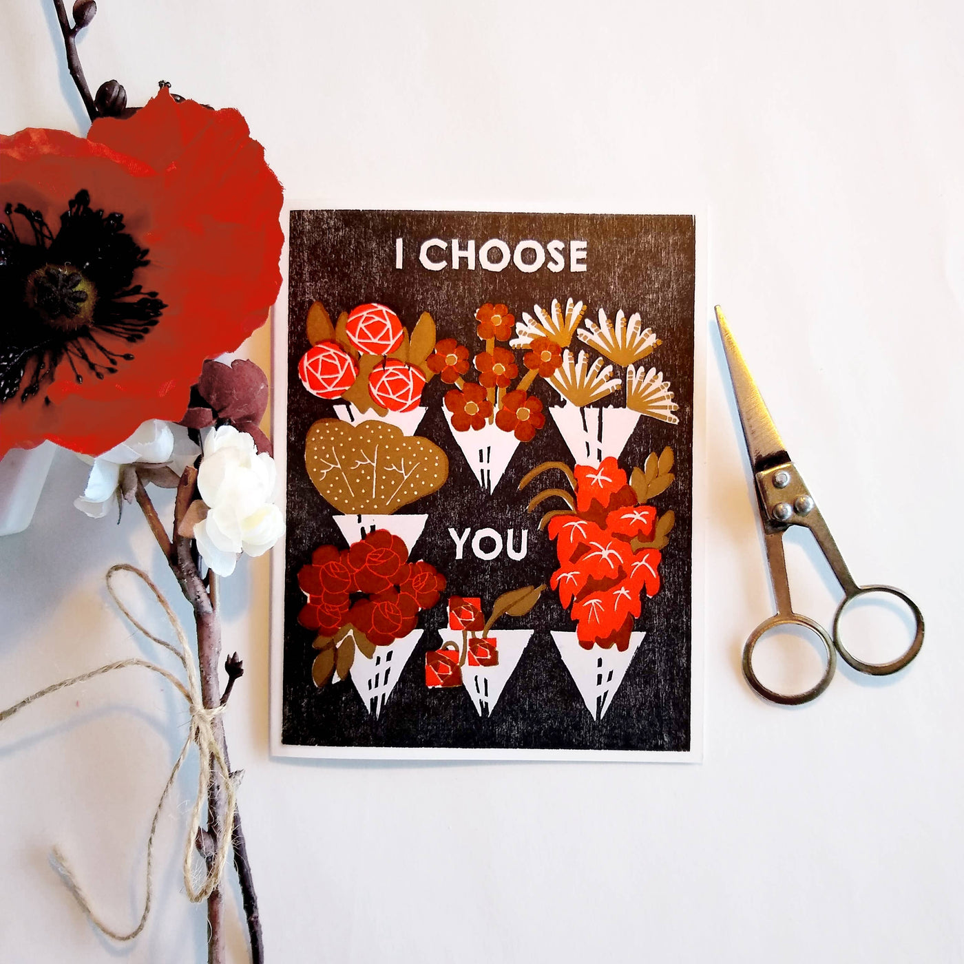 I Choose You (Flower Shop) Romance Card