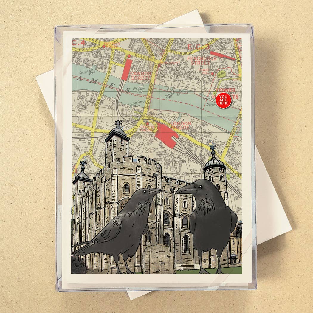 You Are Here Map Boxed Cards - see all 7 Cities!
