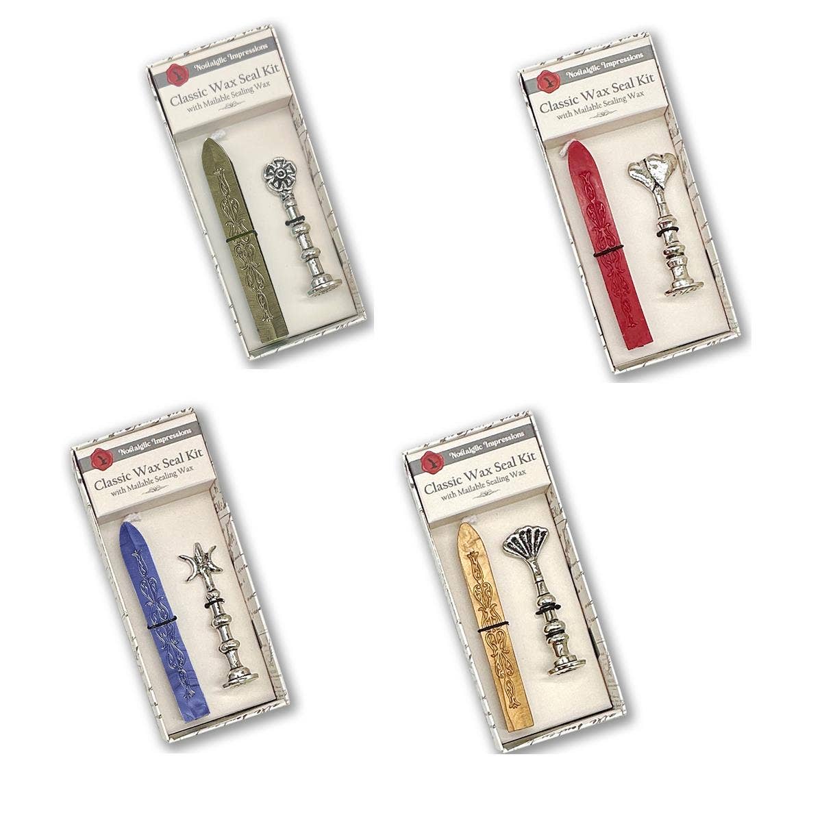 Heirloom Wax Seal Stamp Kits Silver Antiqued