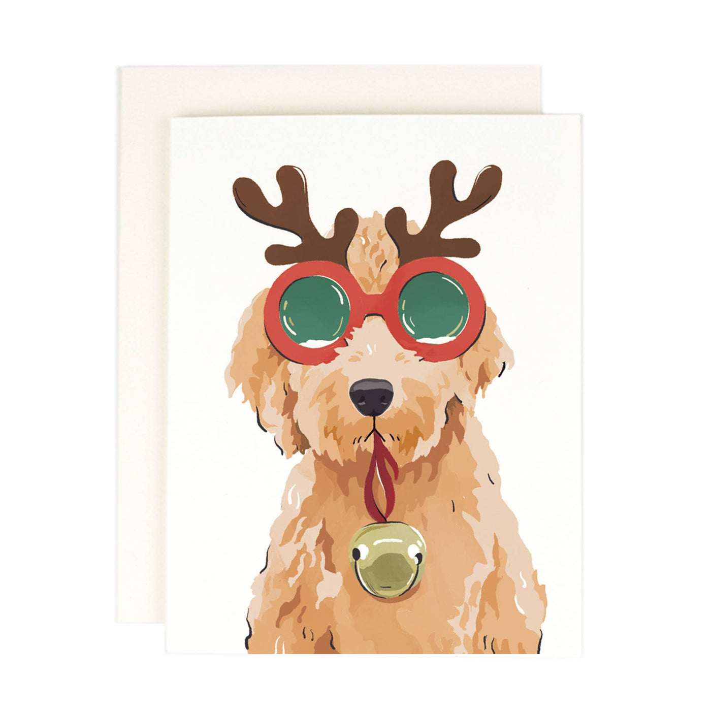 Reindeer Doodle Holiday Card