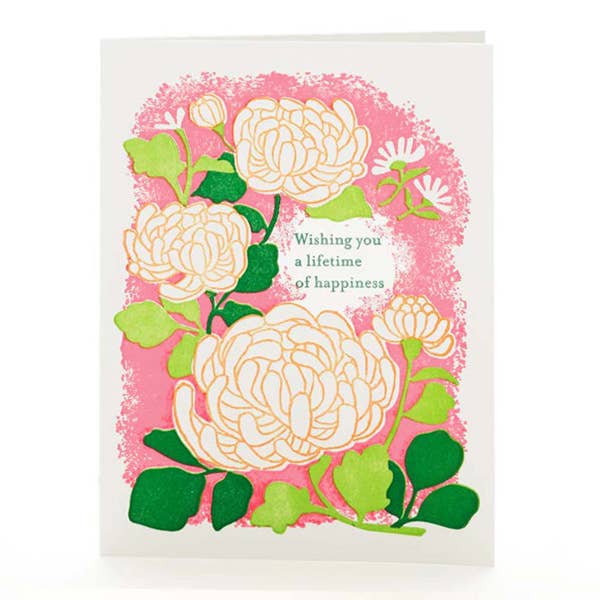 "Wishing you a lifetime..." Notecard