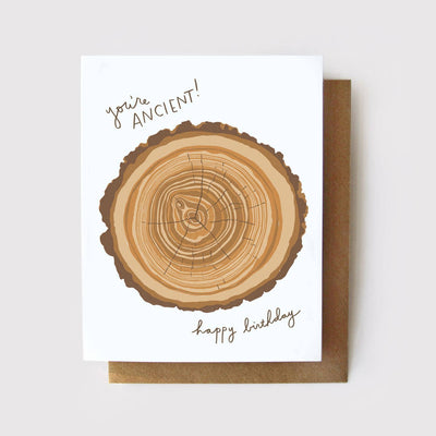 You're Ancient! - Tree Rings Funny Birthday Card