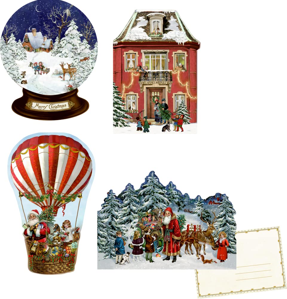 Little Christmas Cutouts Advent Calendar Cards