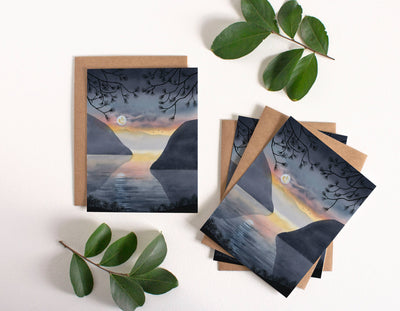 Moonrise Point Greeting Card - Box Set of Eight