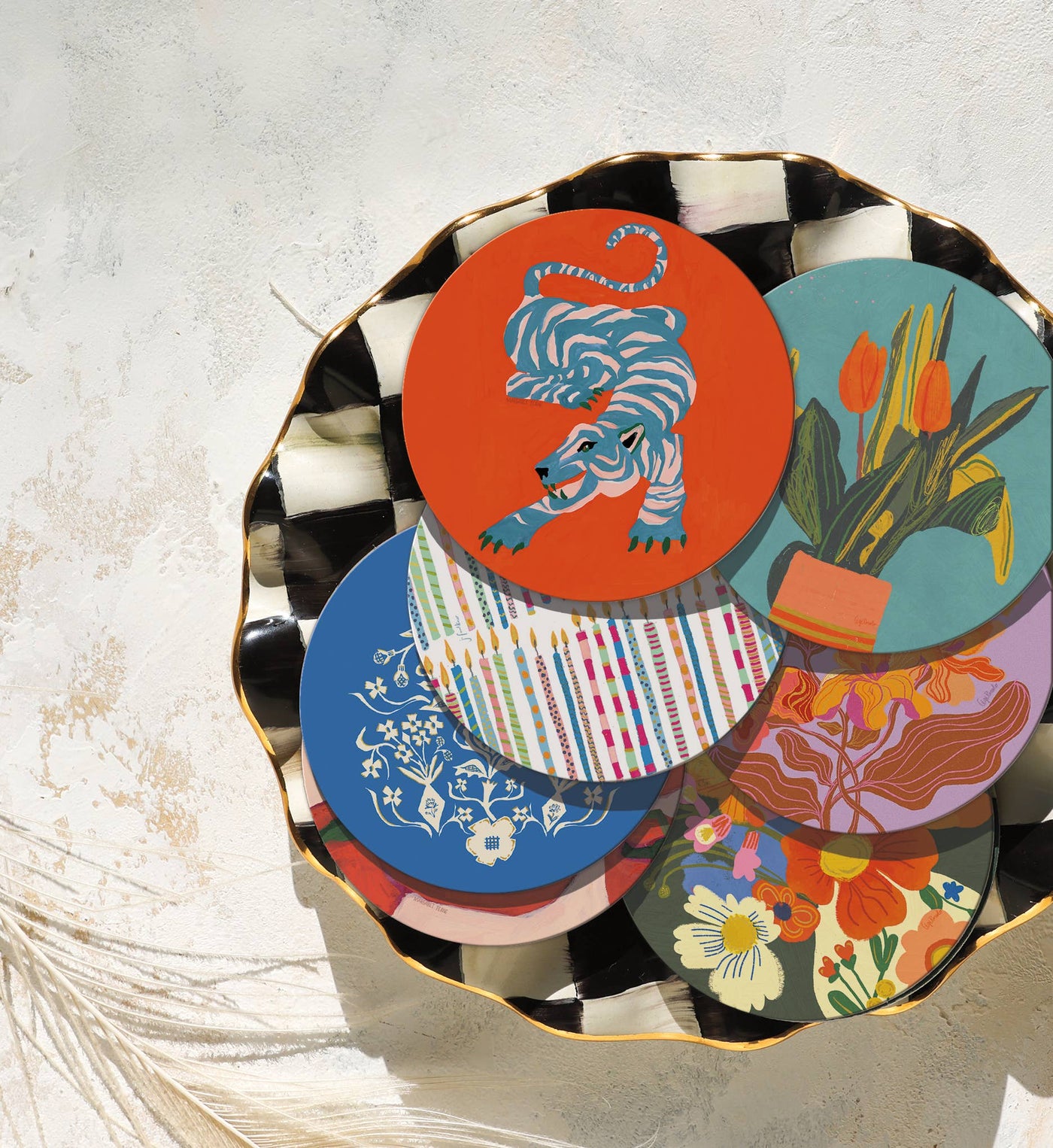 Tulips Seedlings Coaster