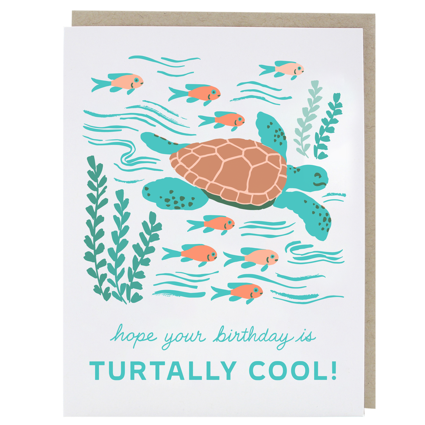 Sea Turtle Birthday Card