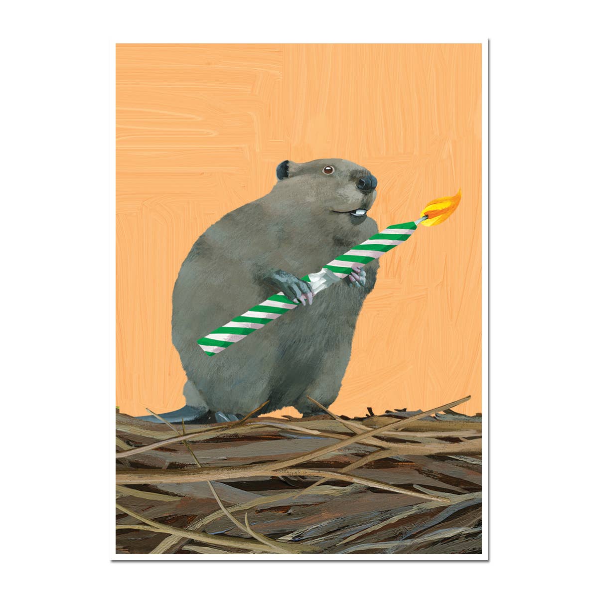 Birthday Beaver Card
