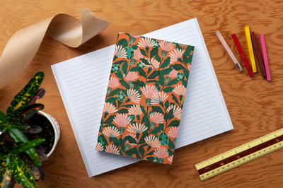 Orange Floral Classic Journal