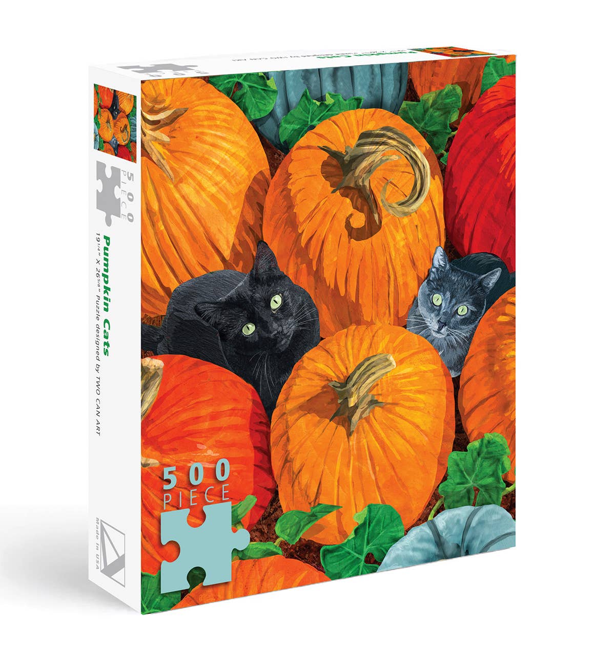 Pumpkin Cats 500 Piece Halloween Puzzle