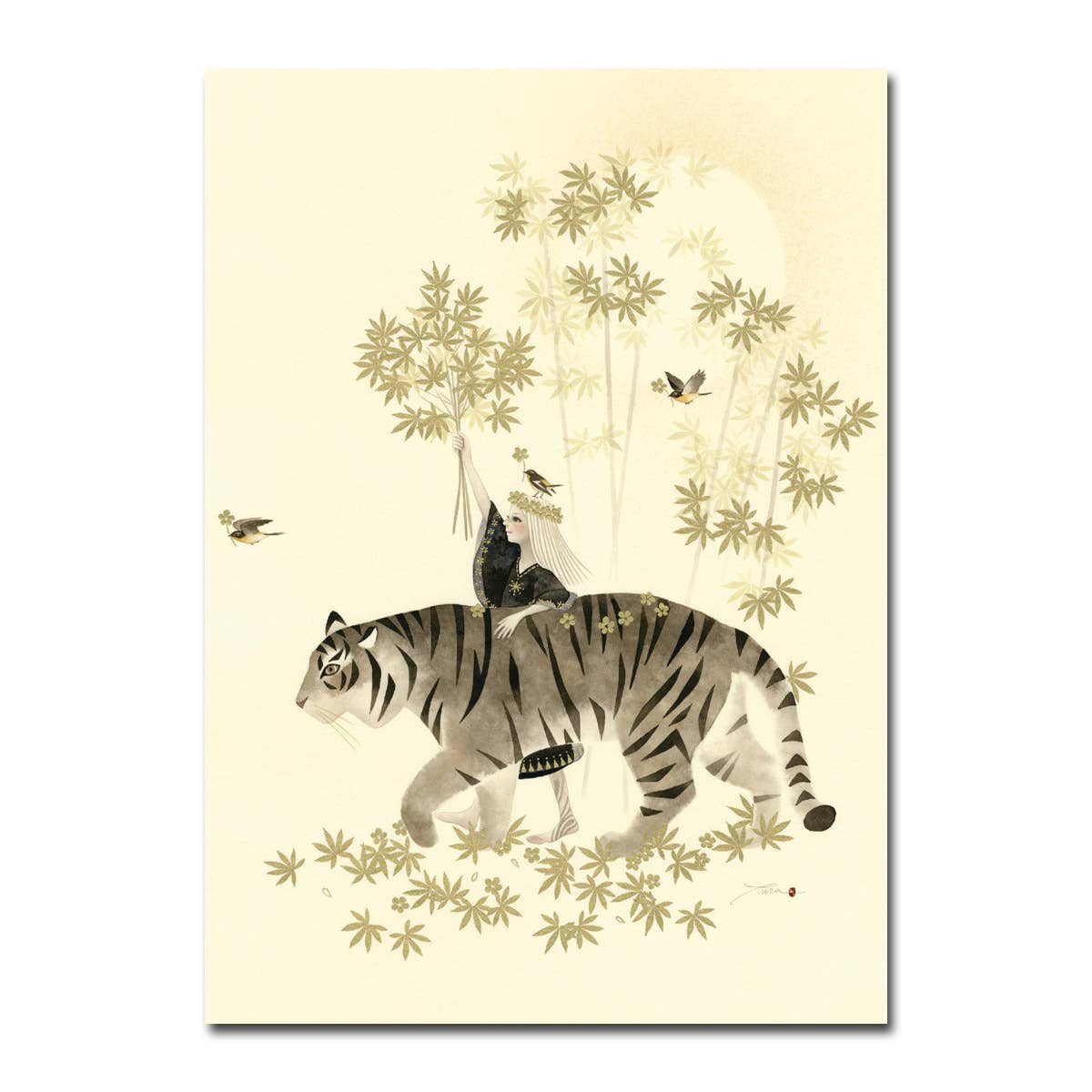 Tiger Garden Thinking of You Card