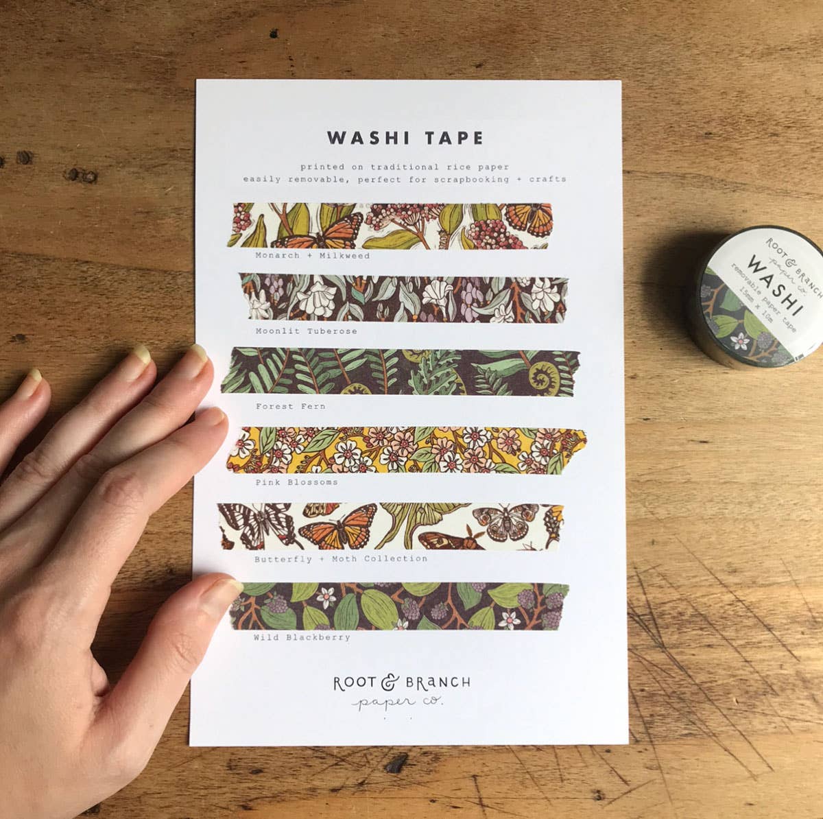 Butterfly + Moth Washi Tape