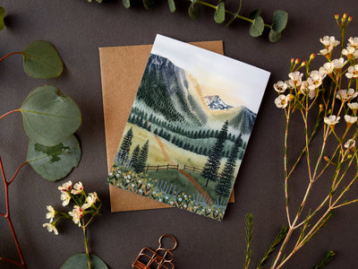 Sunrise Trail Greeting Card