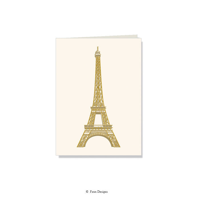 Eiffel Tower Folded Notes
