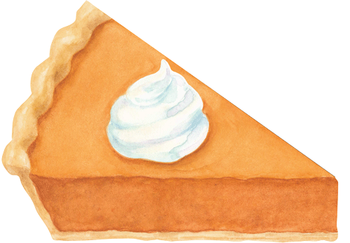 Pumpkin pie slice Card