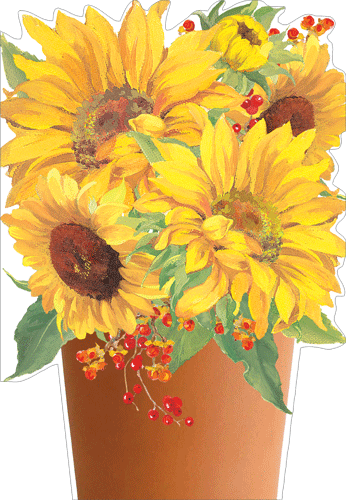 Sunflowers in a Pot Thanksgiving