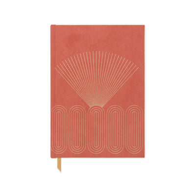 Hardcover Suede Journal with Pocket