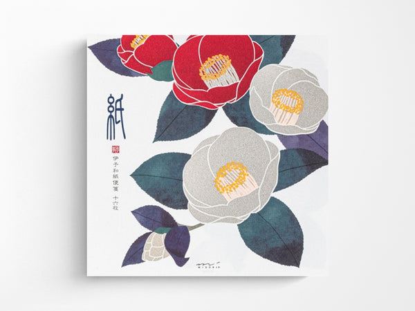Silk Printed Camellia Letter Paper