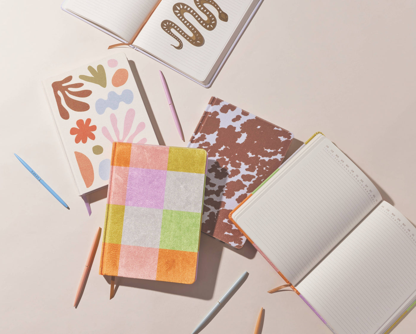 Jumbo Velvet Journal - Check