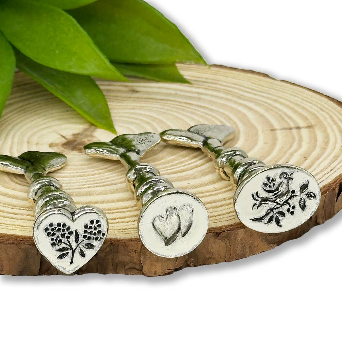 Heirloom Wax Seal Stamp Kits Silver Antiqued