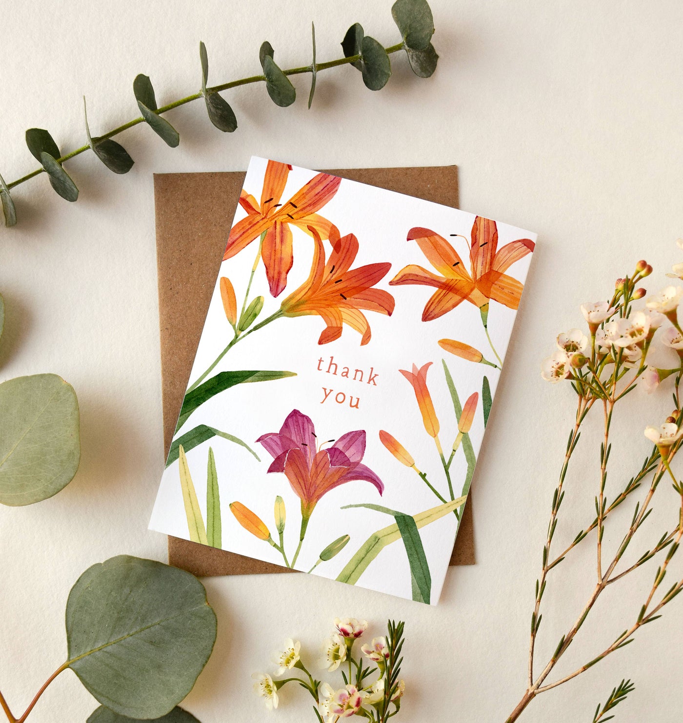 Daylily Thank You Card