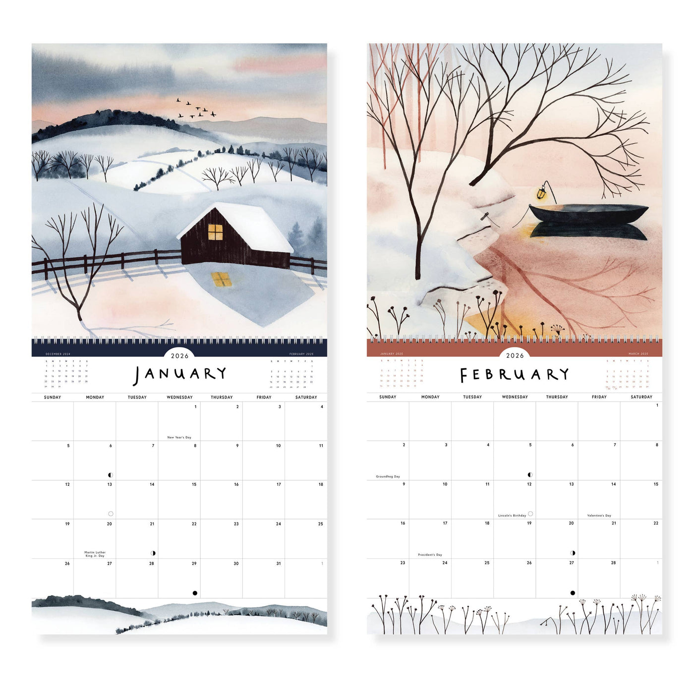 2026 Morning + Evening Large Wall Calendar