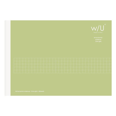 W/U B6 Horizontal Gridded Notebook