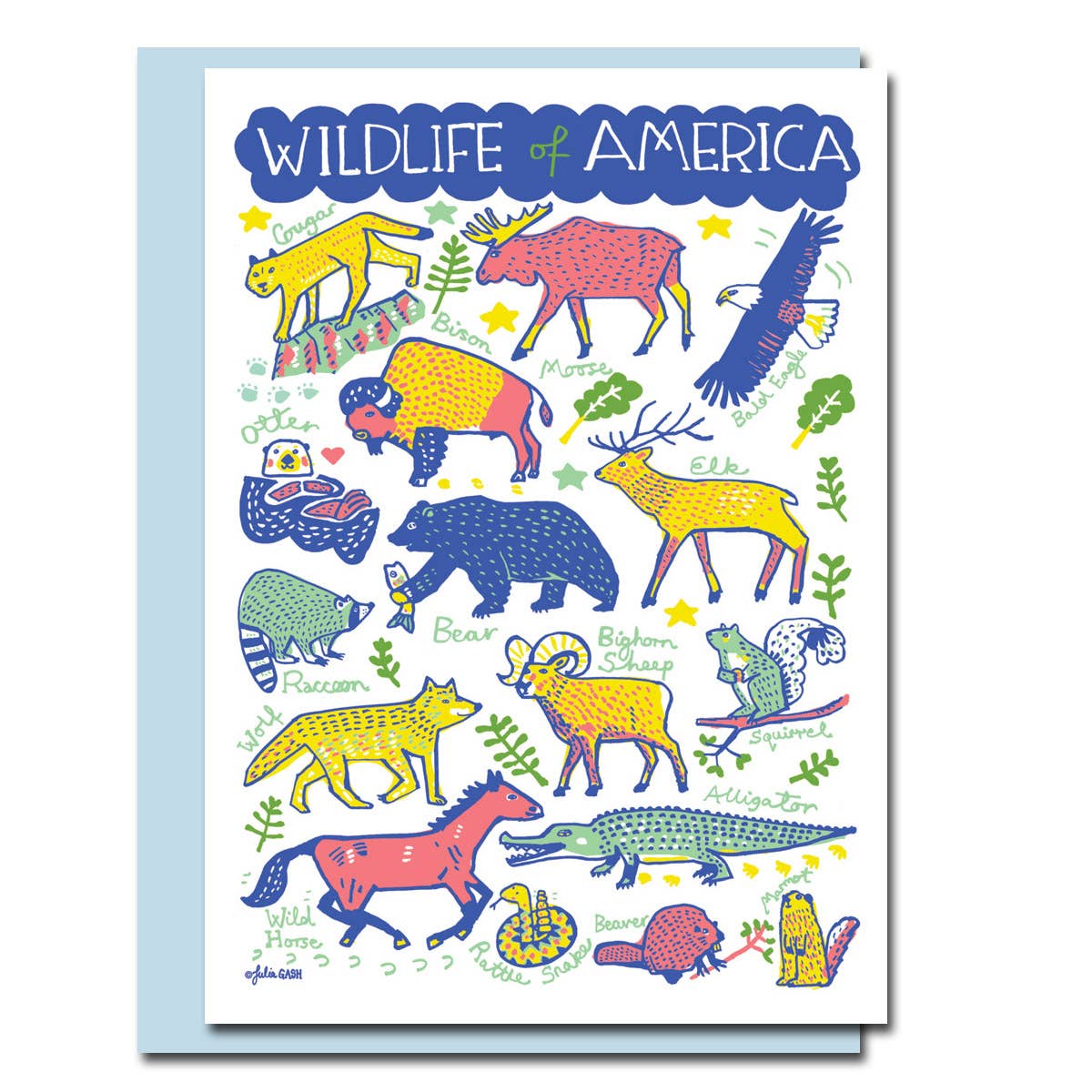 Wildlife of America Blank Card
