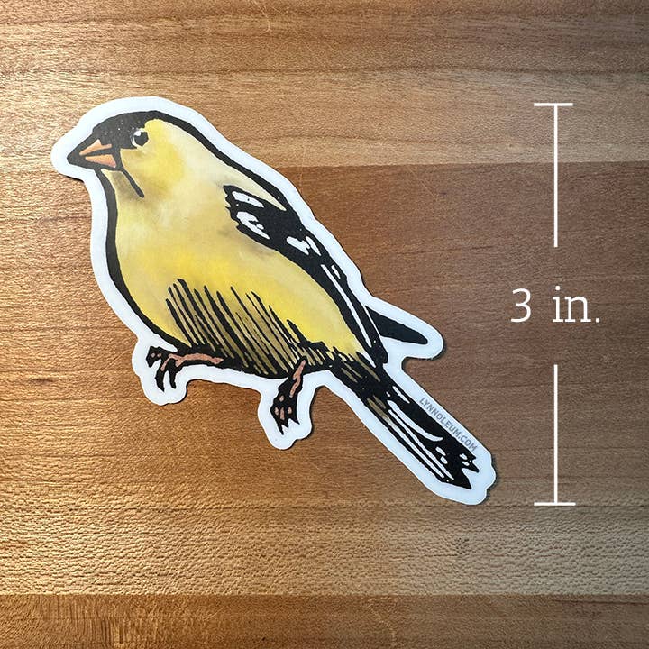 American Goldfinch Vinyl Sticker