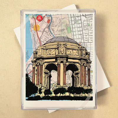You Are Here Map Boxed Cards - see all 7 Cities!