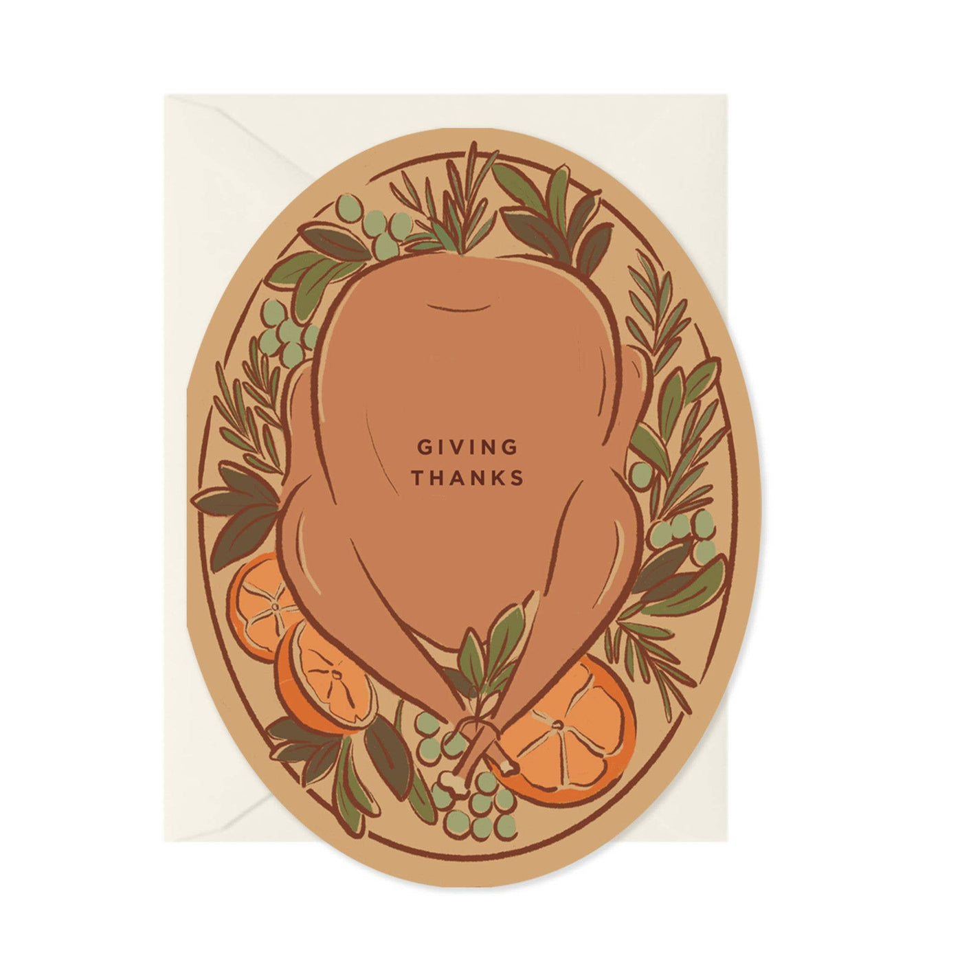 Giving Thanks Platter Greeting Card