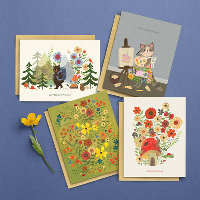 Mushroom House New Home Card