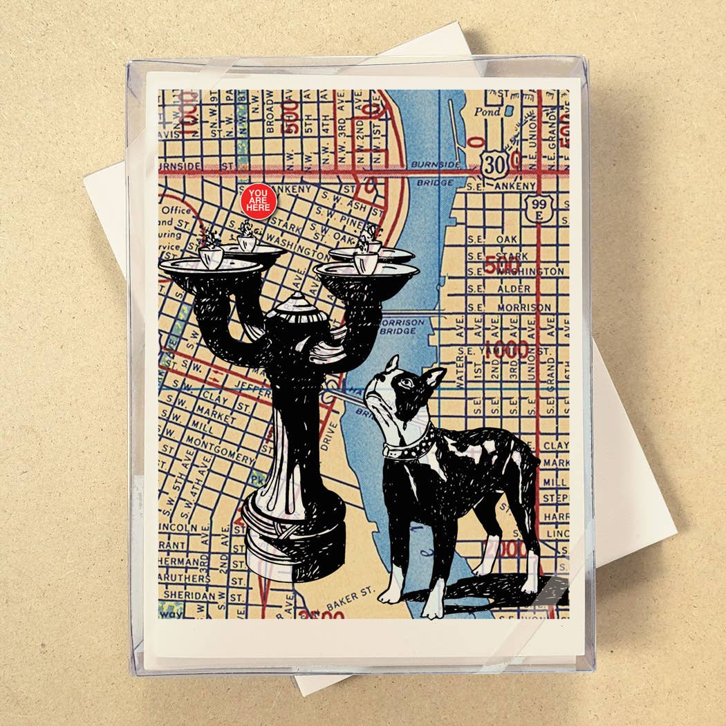 You Are Here Map Boxed Cards - see all 7 Cities!